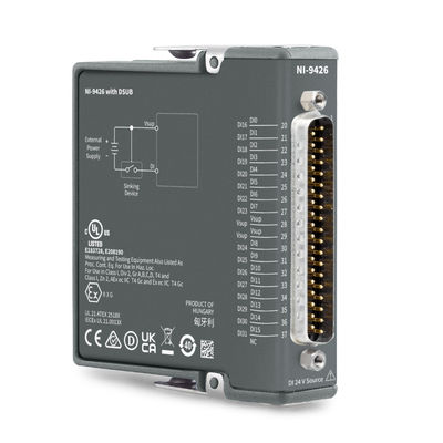 National Instruments NI-9426 C Series Digital Module with 32-bit Digital Input Channels and 500 µs Update Rate for CompactDAQ and CompactRIO Systems