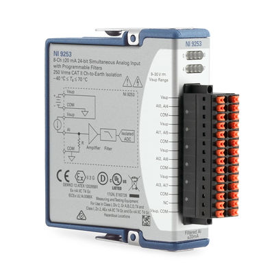NI-9253 National Instruments Input Module 8 Channel 24 Bit Resolution 50kS/S Current