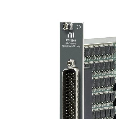 National Instruments PXI Relay Driver Module PXI-2567 64 Channel 78 Pin D SUB Connector OEM