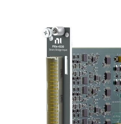 National Instruments PXIe-4330 PXI Strain/Bridge Input Module with 8 Differential Analog Input Channels 24-bit ΔΣADC Resolution and ±100 mV/V Input Range