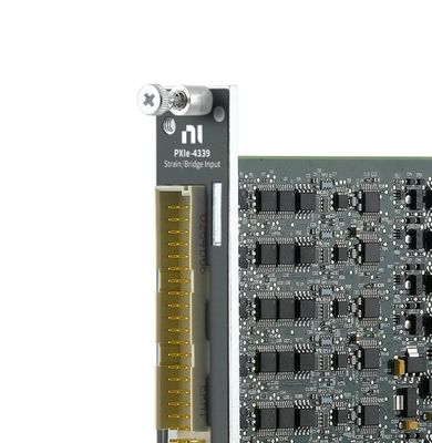 National Instruments PXIe-4339 PXI Strain/Bridge Input Module with 25.6 kS/s Sampling Rate and 8 Differential Analog Input Channels