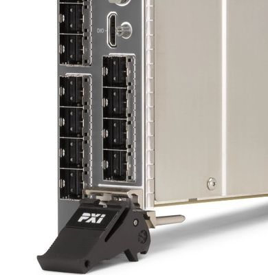 National Instruments PXIe-7903 High-Speed Serial Instrument with 12 Mini-SAS HD Connectors and 28.2 Gb/s Data Rate for 48 Bidirectional Digital Channels