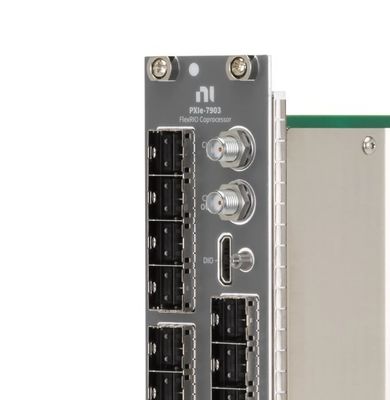 National Instruments PXIe-7903 High-Speed Serial Instrument with 12 Mini-SAS HD Connectors and 28.2 Gb/s Data Rate for 48 Bidirectional Digital Channels