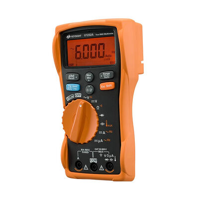 Keysight U1232A Handheld Digital Multimeter with 6000 Display Resolutions 0.5% + 2 counts Basic DCV Accuracy and 600 mV to 600 V DCV