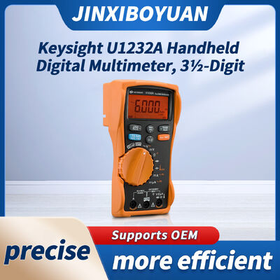 Keysight U1232A Handheld Digital Multimeter with 6000 Display Resolutions 0.5% + 2 counts Basic DCV Accuracy and 600 mV to 600 V DCV