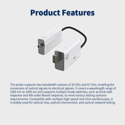 OP Series High-Speed Electro-Optic Probe with 33GHz/67GHz Bandwidth, 6.5ps Rise Time, and 1250nm~1600nm Wavelength Range
