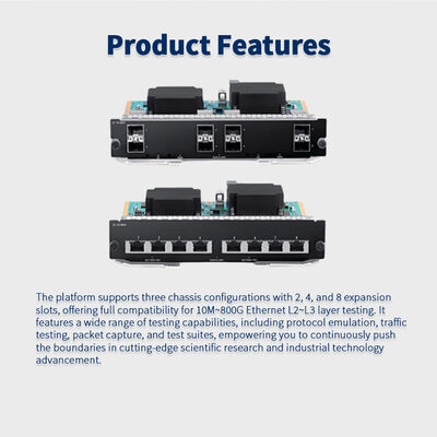High-Performance Digital Network Testing Module with 100G-800G Port Rate, OSFP OSFP-DD Port Type, and 2.5ns Latency Accuracy
