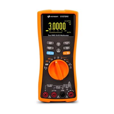 Keysight U1273AX Handheld Digital Multimeter with 4 1/2 Digit OLED Display and IP54 Protection