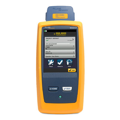 Fluke DSX2-8000 CH Cable Certification Analyzer with 8-class/2GHz Cabling Support for 40GBASE Gigabit Ethernet and Ultra Fast 6A Testing