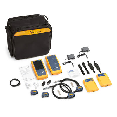 Fluke DSX2-8000 CH Cable Certification Analyzer with 8-class/2GHz Cabling Support for 40GBASE Gigabit Ethernet and Ultra Fast 6A Testing