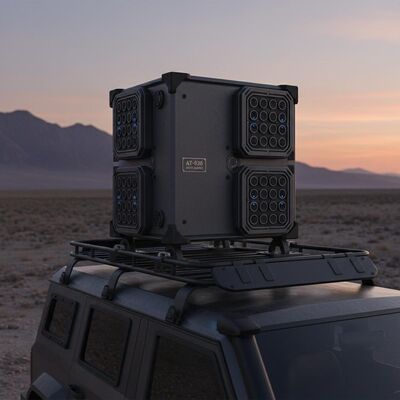 AT-625 Vehicle-Mounted Four-Face Array Anti-Drone Device for Drone Detection and Countermeasures