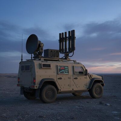 AT-690 Vehicle-Mounted Anti-Drone Defense System with Integrated Detection and Jamming Capability