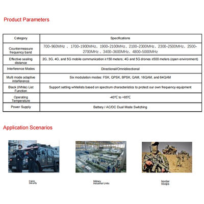 Jinxi Haijing 200 Mobile Communication Control - Portable (HCAUAV-FENCE-1-FK-YDTX)