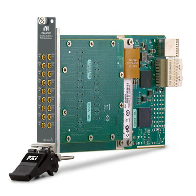 PXIe-2747 RF Multiplexer Switch Module 30V With Dual 8x1 Configuration For 2.7GHz Routing